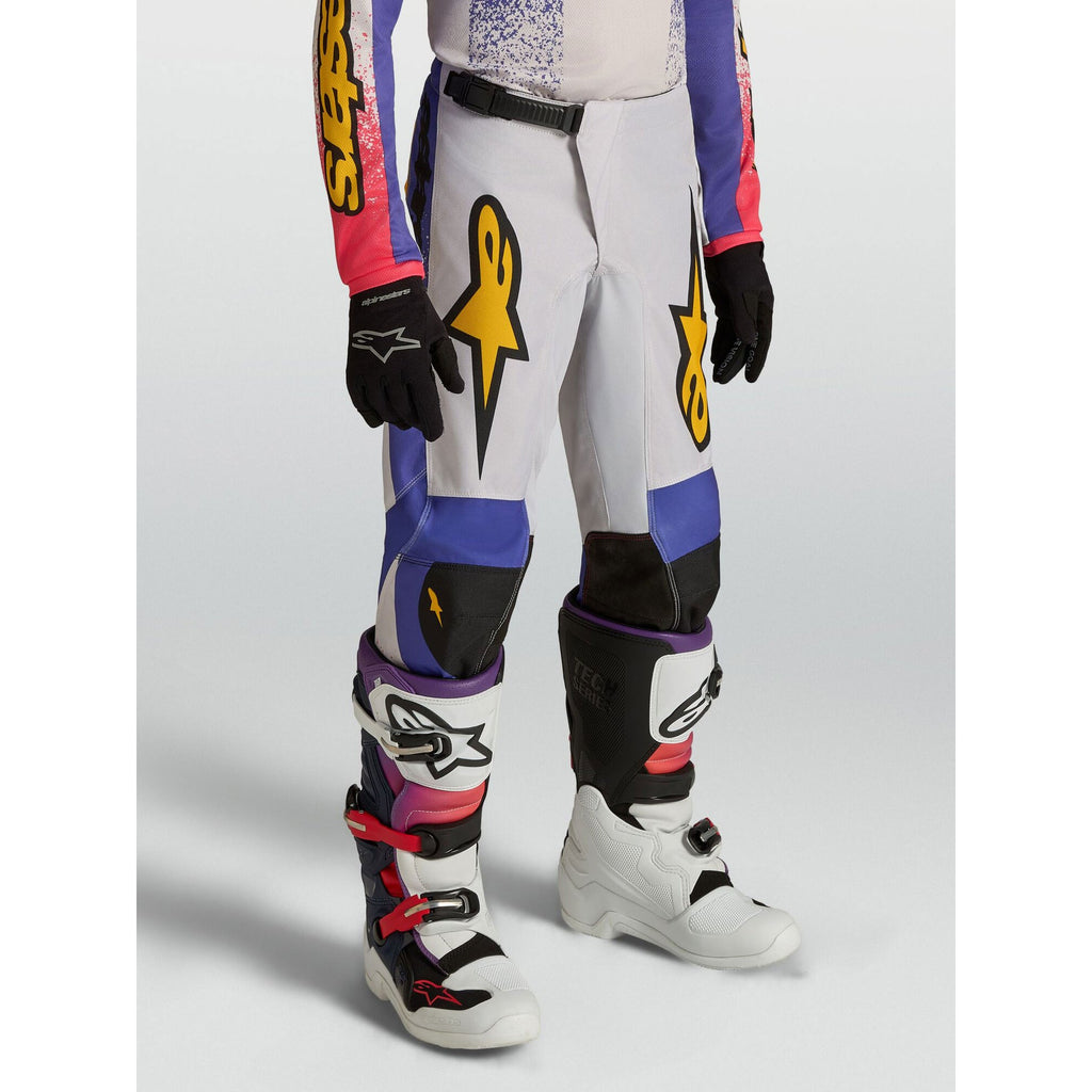 Alpinestars Youth Fluid DRAG MX Pants (Light Lilac/Blue Iris/Gold)