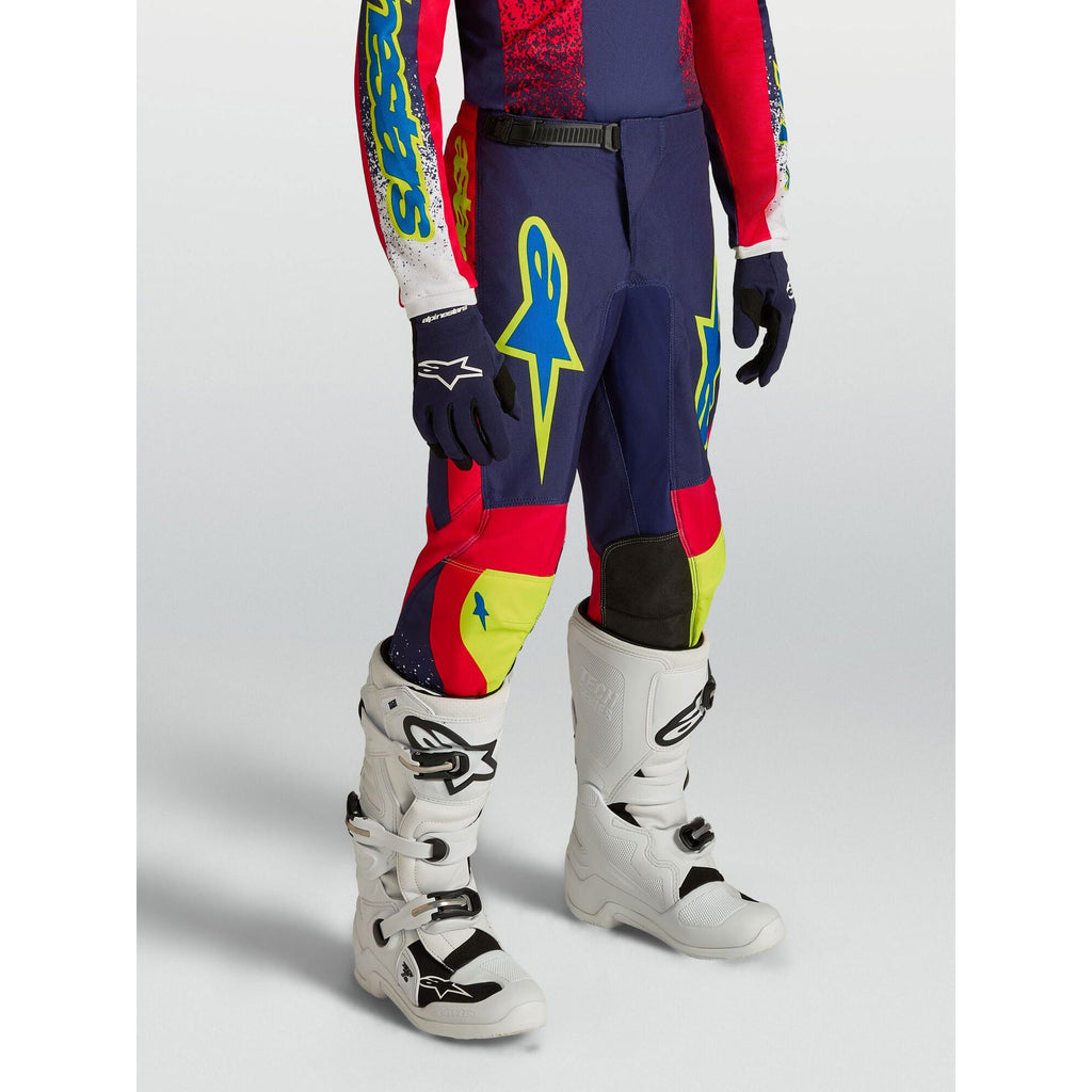 Alpinestars Youth Fluid DRAG MX Pants (Blue Navy/Fire Red/White)