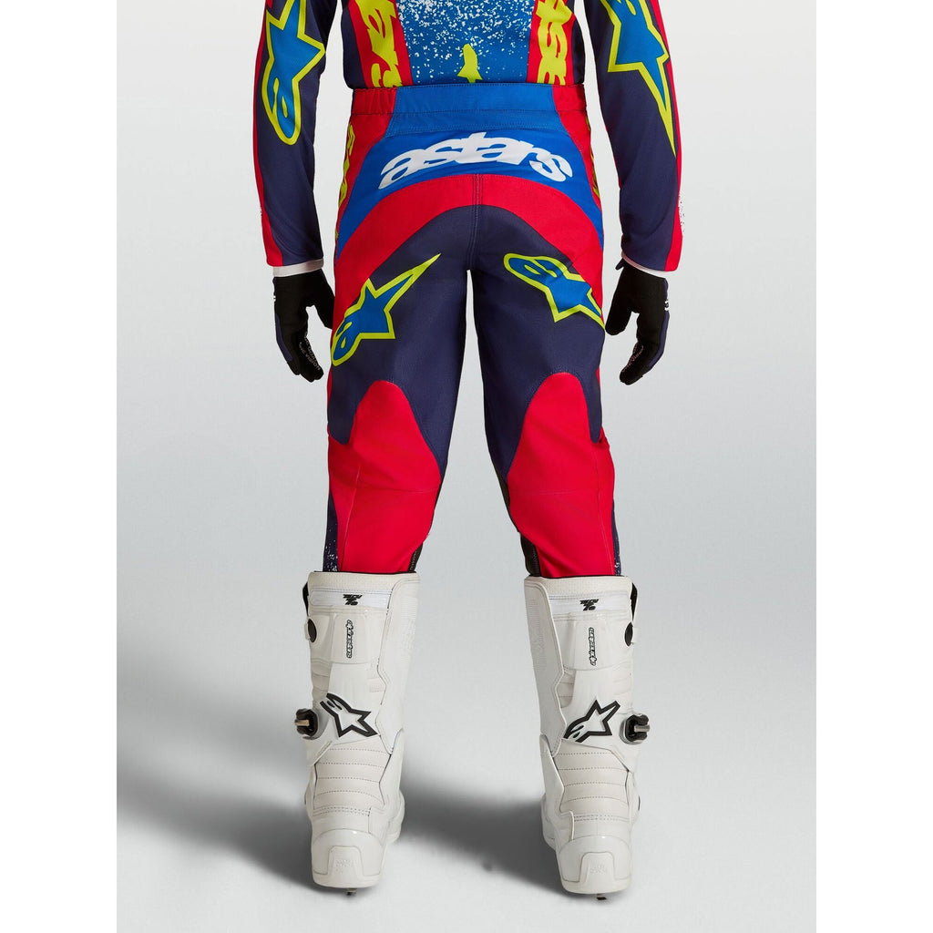 Alpinestars Youth Fluid DRAG MX Pants (Blue Navy/Fire Red/White)
