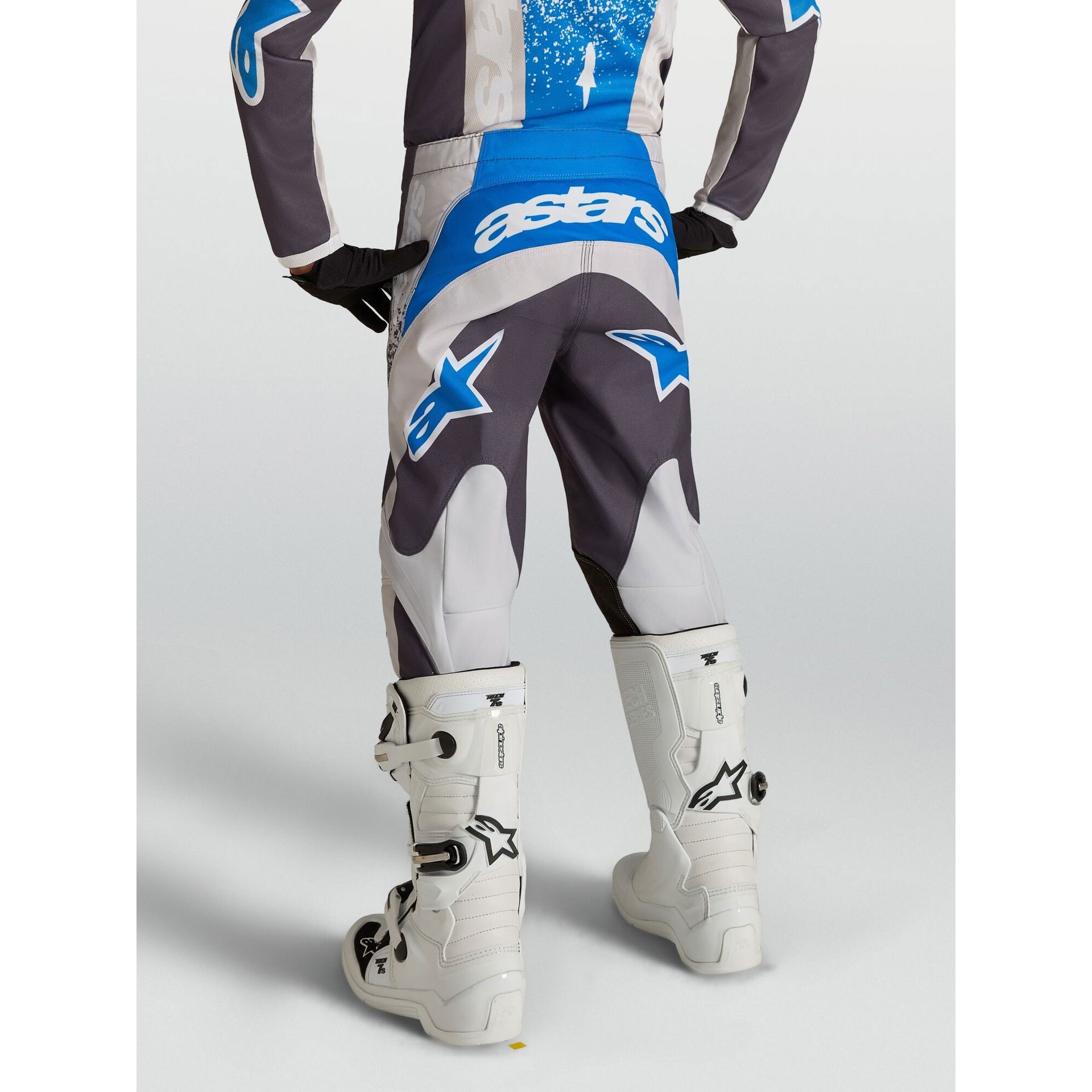 Alpinestars Youth Fluid DRAG MX Pants (Graystone/Light Lilac/UCLA Blue)