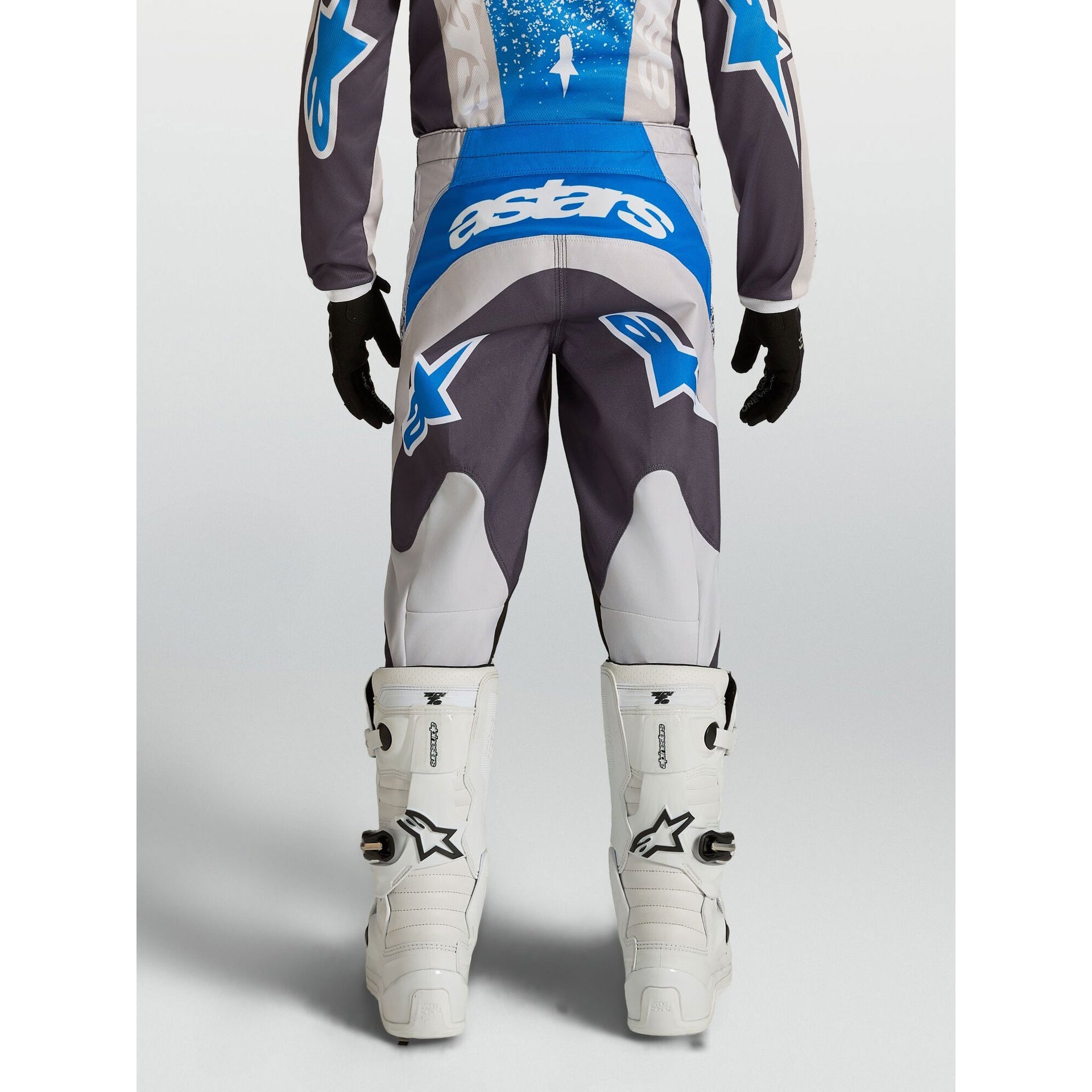 Alpinestars Youth Fluid DRAG MX Pants (Graystone/Light Lilac/UCLA Blue)