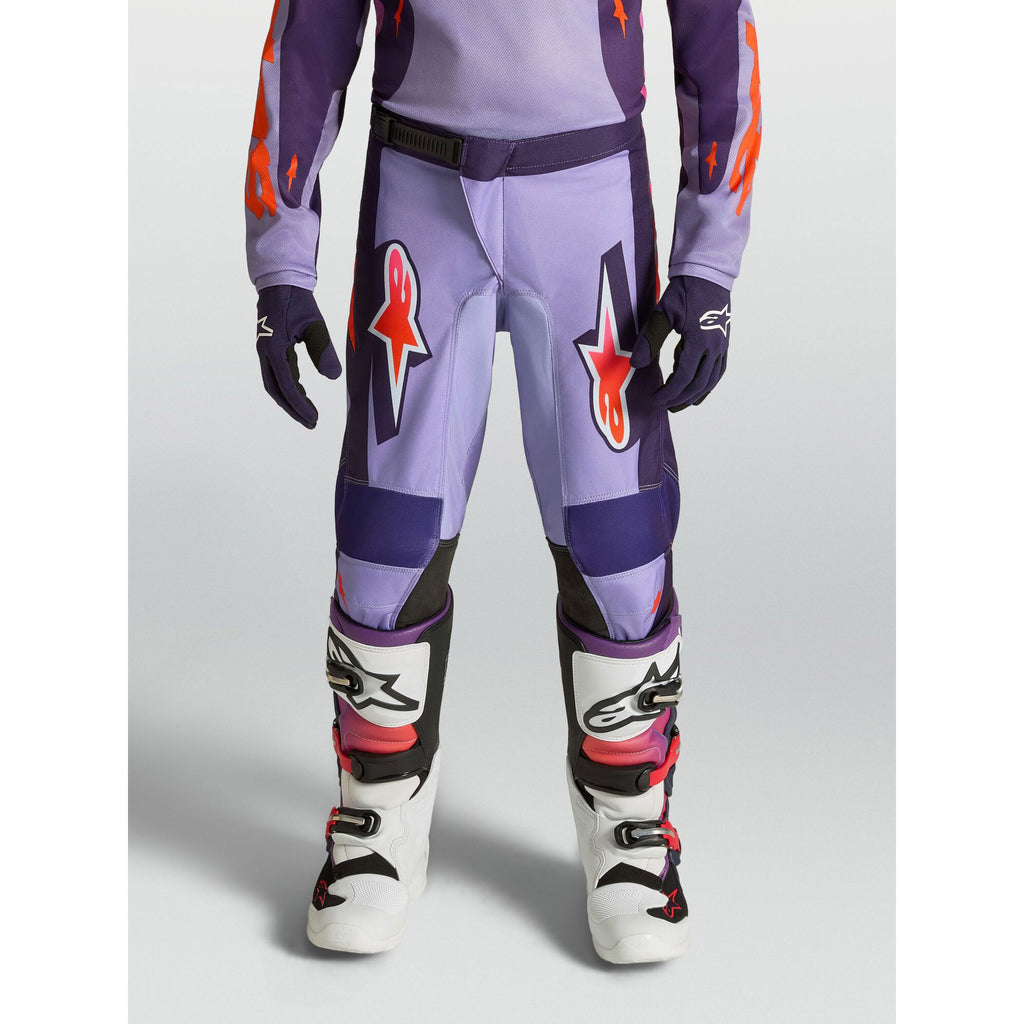 Alpinestars Youth Fluid HUNT MX Gear Set (Light Violet/Deep Purple/Pink Fluo)