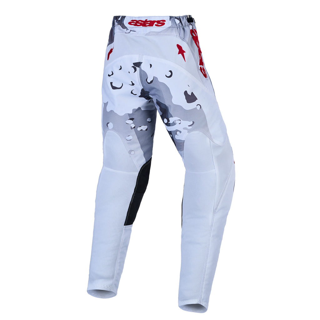 Alpinestars Youth Fluid LONE MX Gear Set (Grey Camo/White/Fire Red)