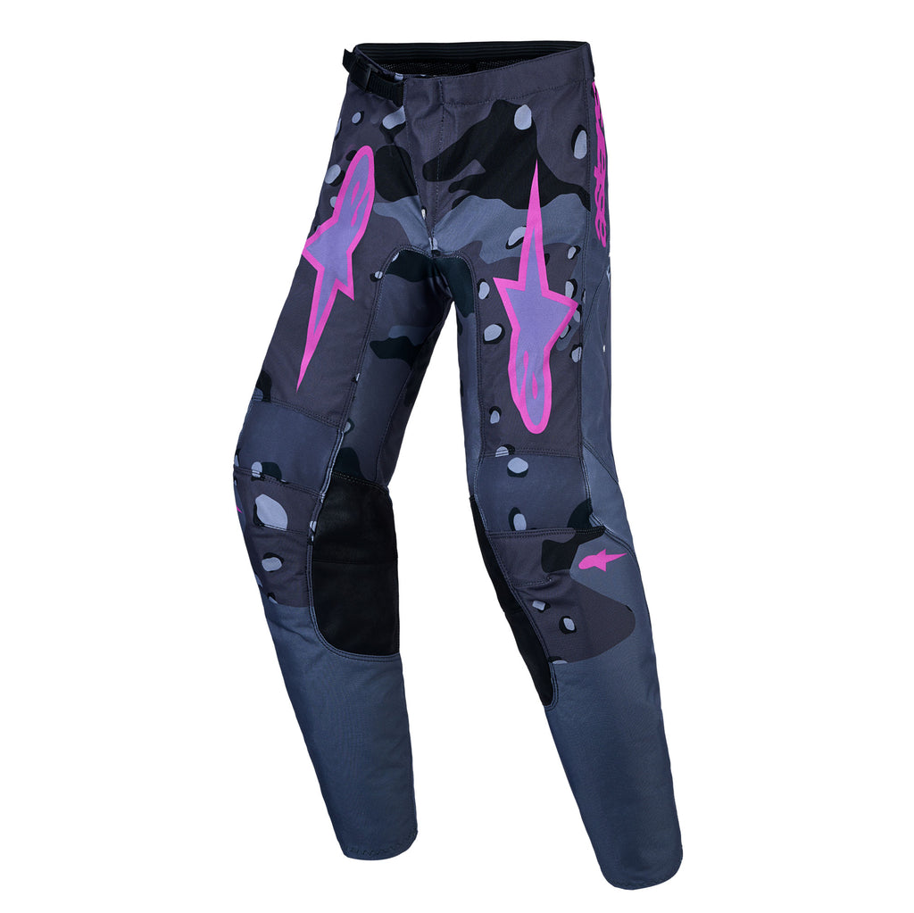 Alpinestars Youth Fluid LONE MX Gear Set (Grey Camo/Purple)