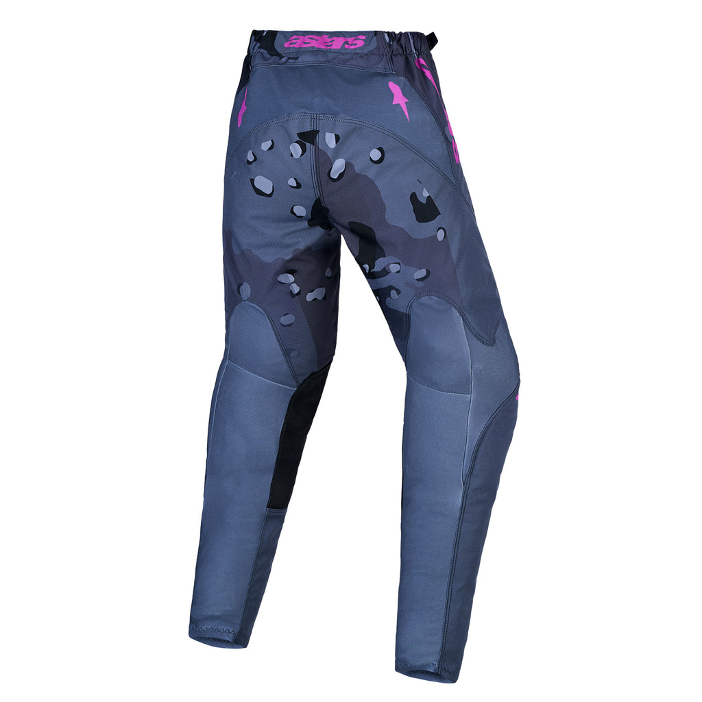 Alpinestars Youth Fluid LONE MX Gear Set (Grey Camo/Purple)