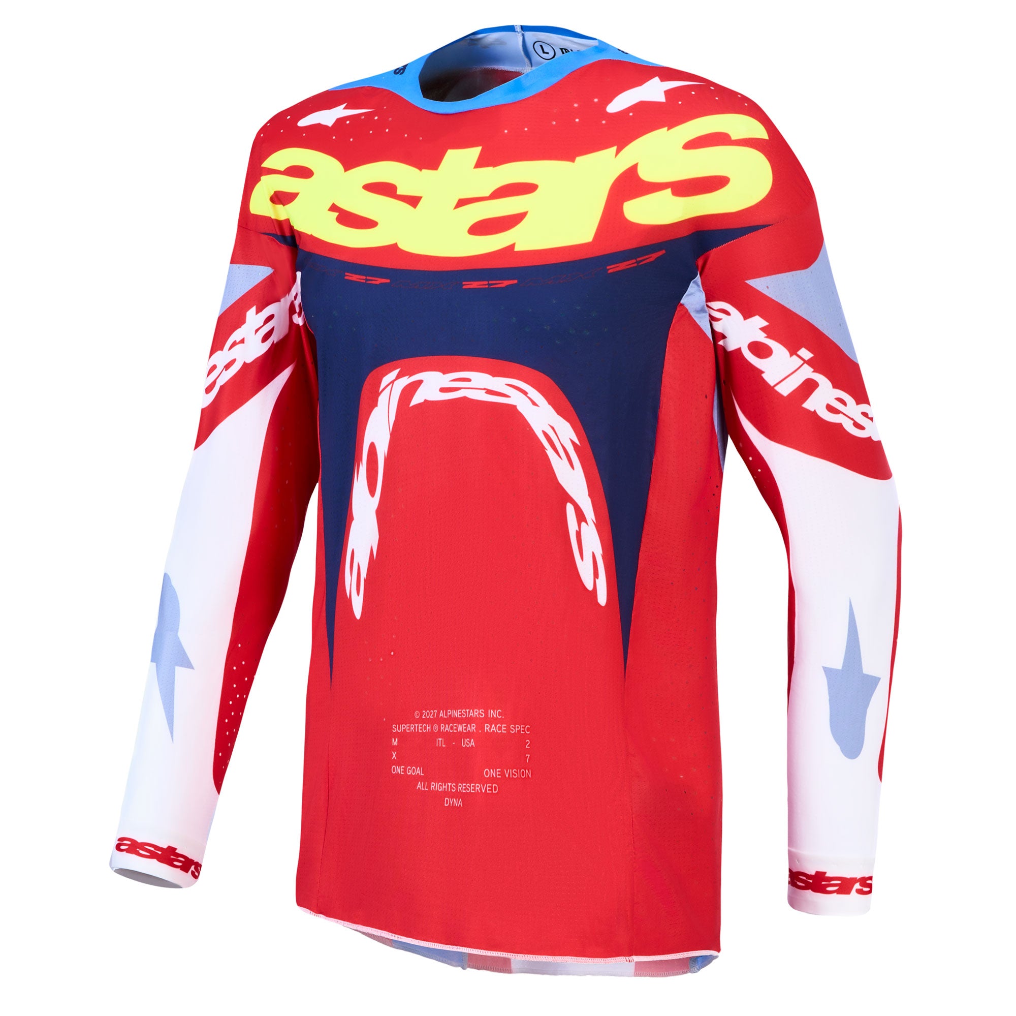 Alpinestars SuperTech DYNA Kit Deal (Fire Red/White/Navy Blue)