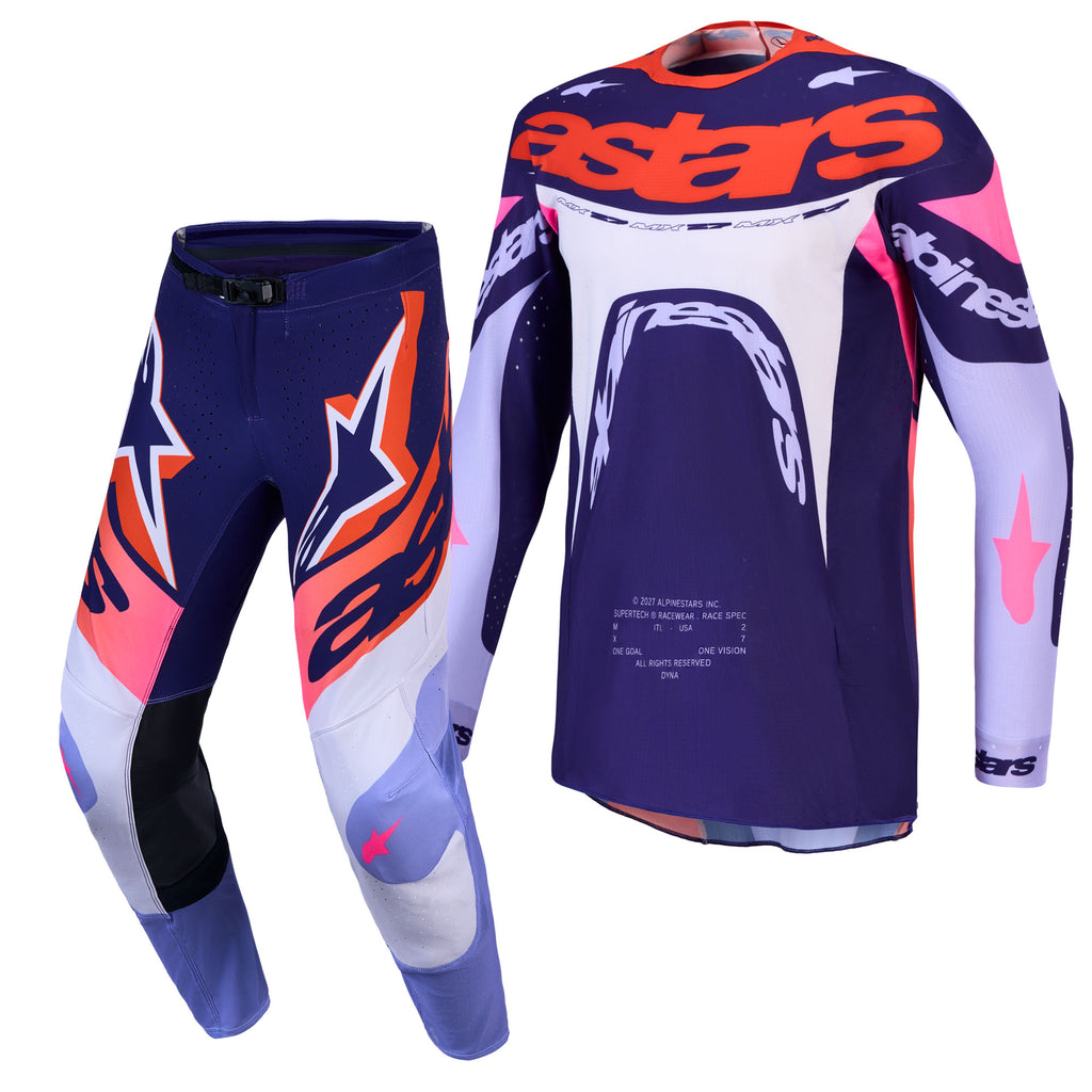 Alpinestars SuperTech DYNA Kit Deal (Light Violet/Deep Purple/Pink Fluo)