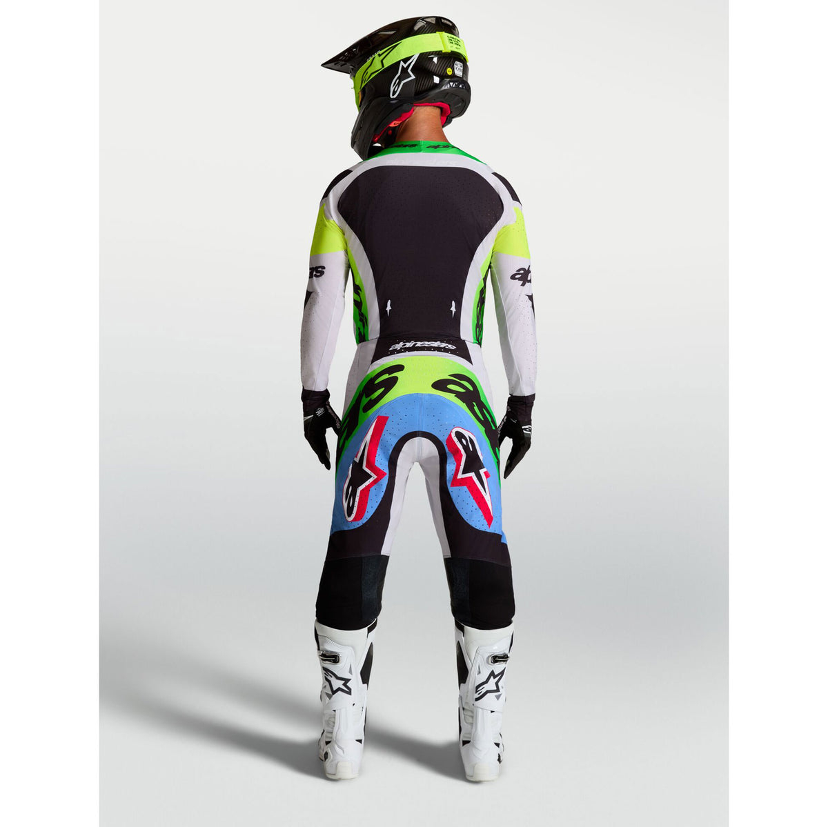 Alpinestars SuperTech DYNA Gear Set (Light Lilac/Green Fluo/Black)