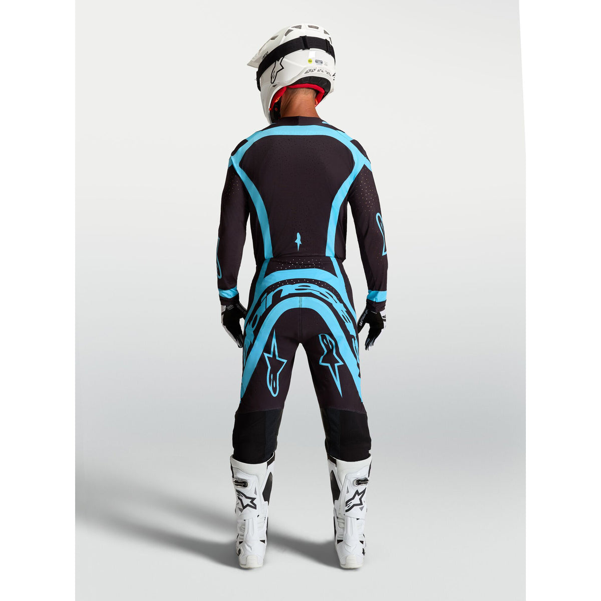 Alpinestars SuperTech VESTA Gear Set (Black/Turquoise)
