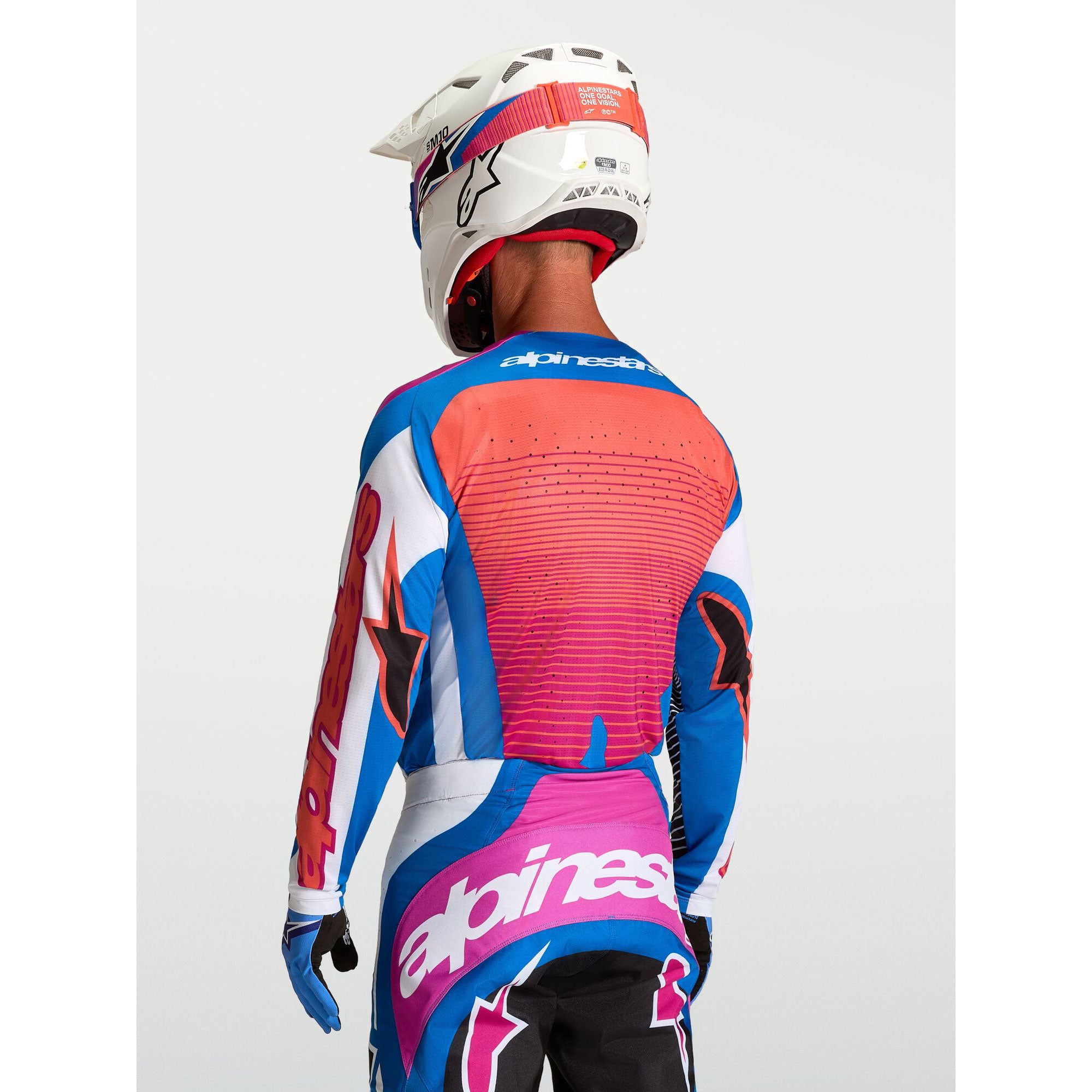 Alpinestars Techstar MAVEN Kit Deal (White/Hot Coral/Blithe Blue)