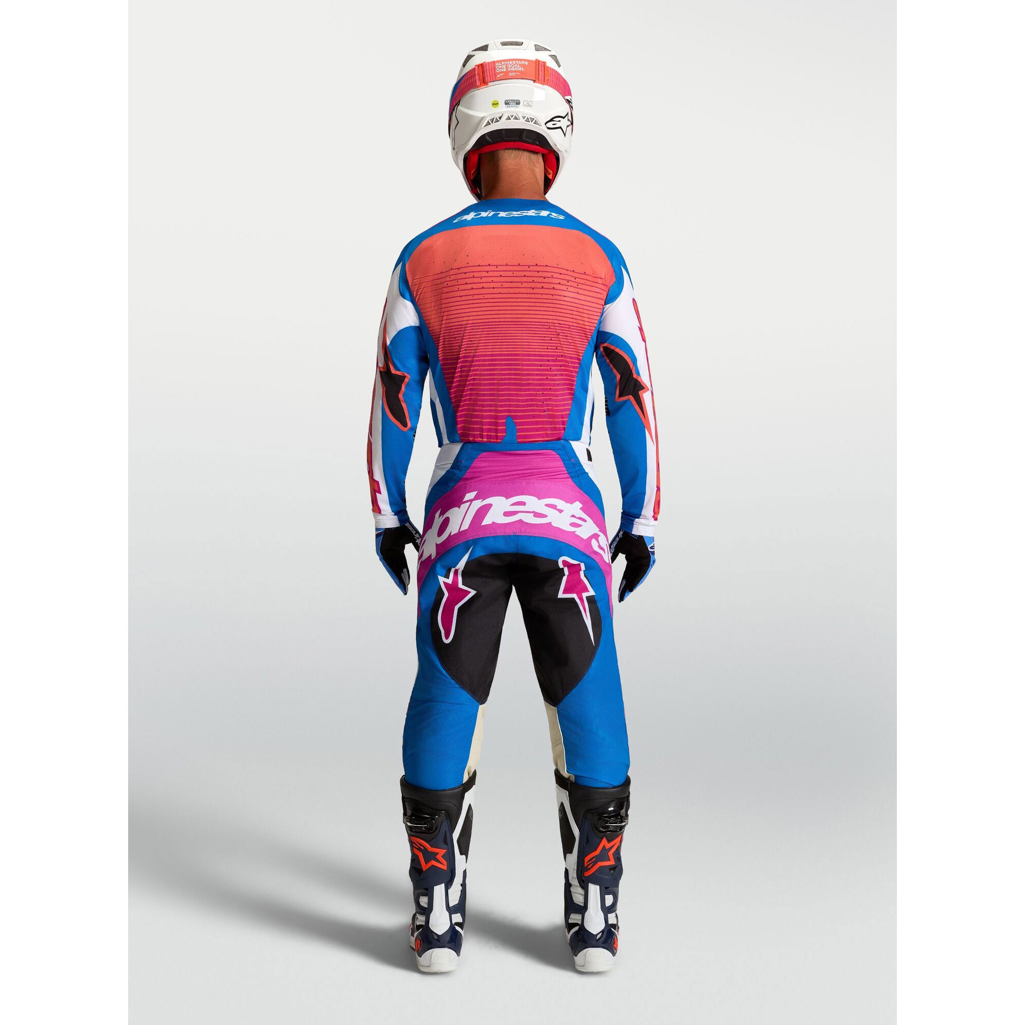 Alpinestars Techstar MAVEN Kit Deal (White/Hot Coral/Blithe Blue)