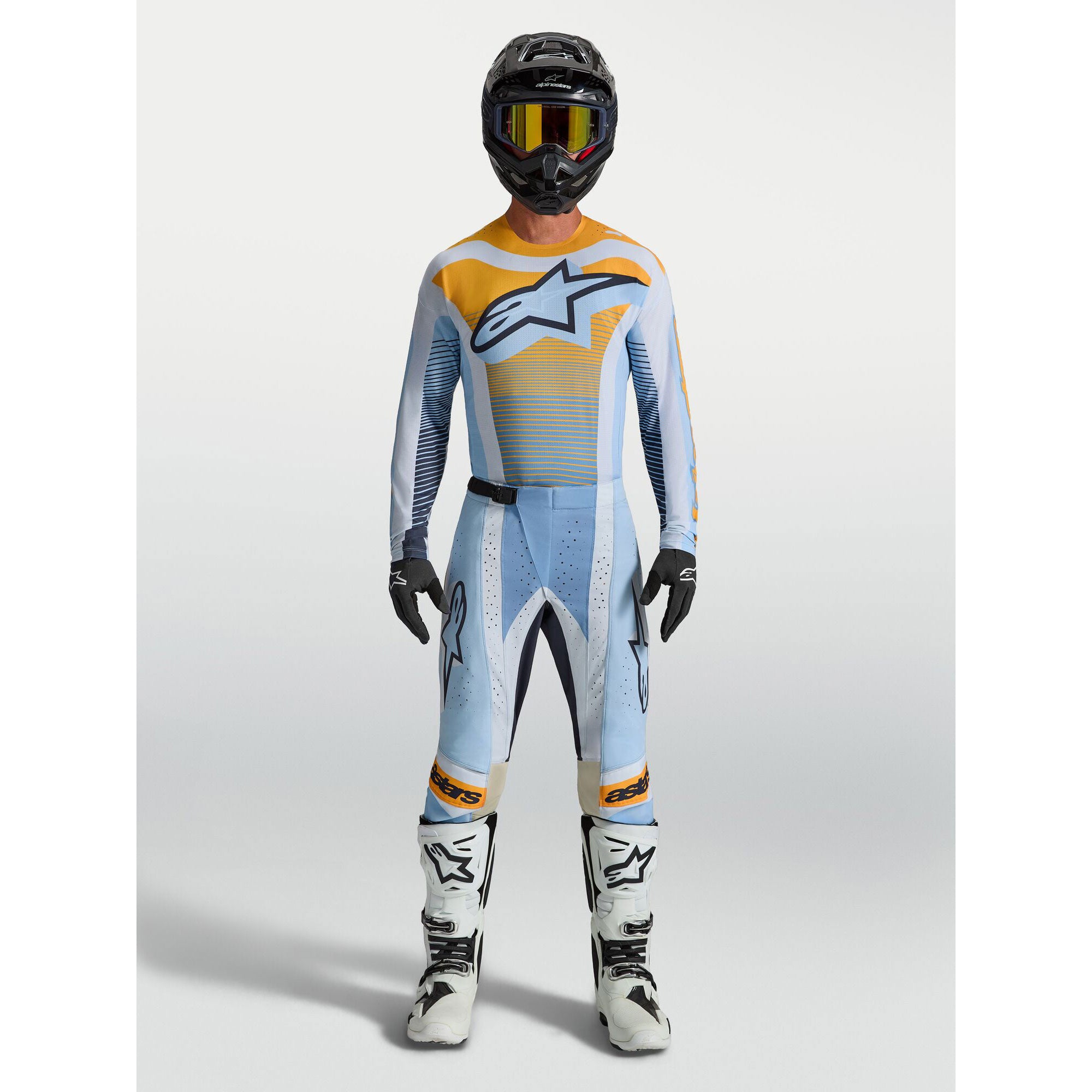 Alpinestars Techstar MAVEN Kit Deal (Dust Blue/Tangerine/Black)