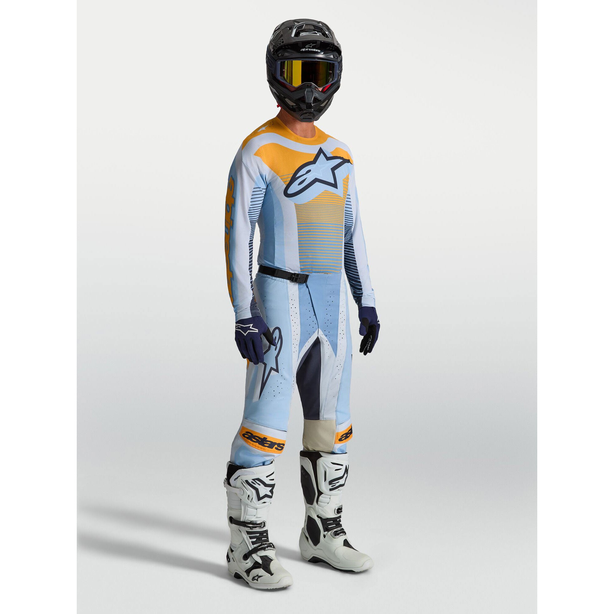 Alpinestars Techstar MAVEN Kit Deal (Dust Blue/Tangerine/Black)