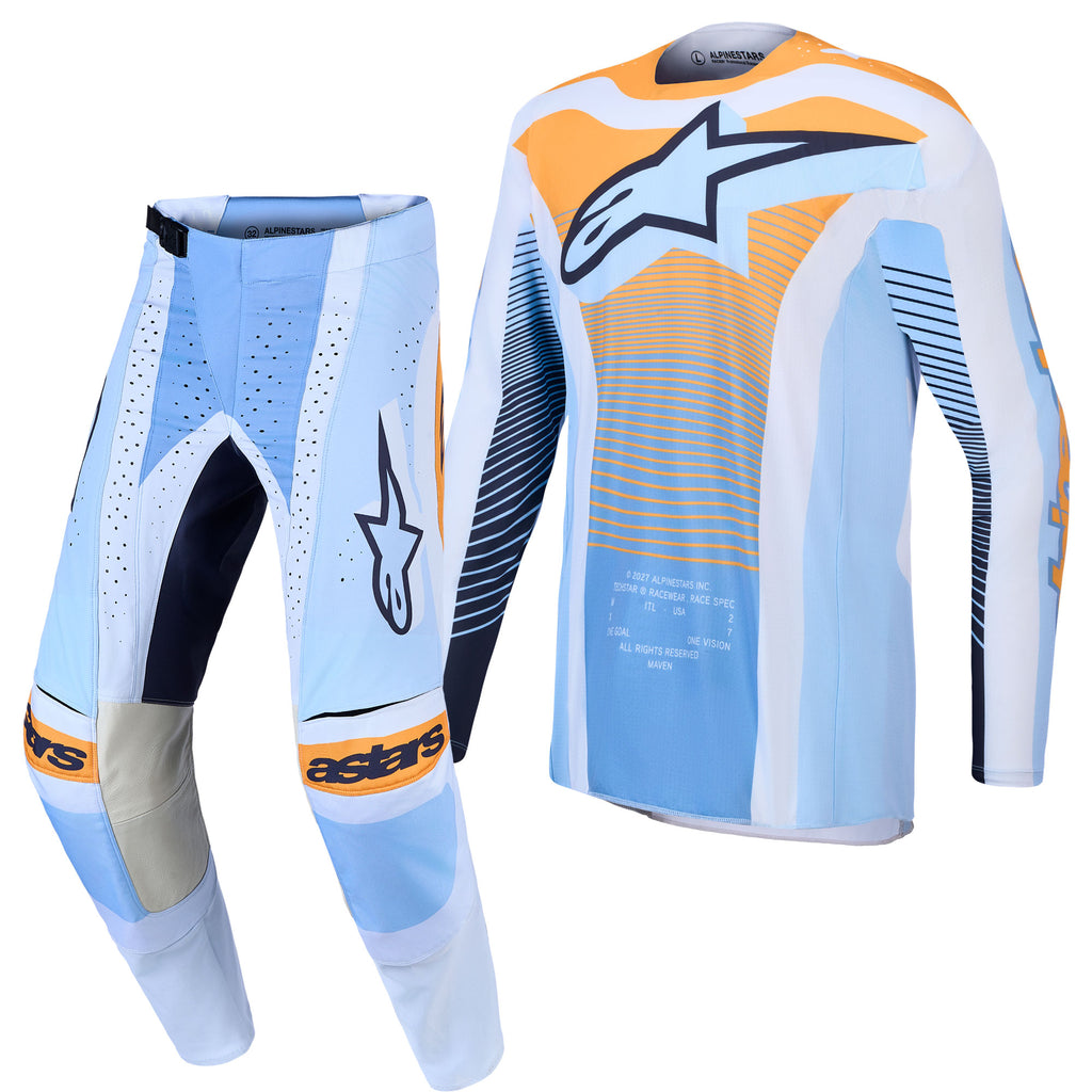 Alpinestars Techstar MAVEN Kit Deal (Dust Blue/Tangerine/Black)