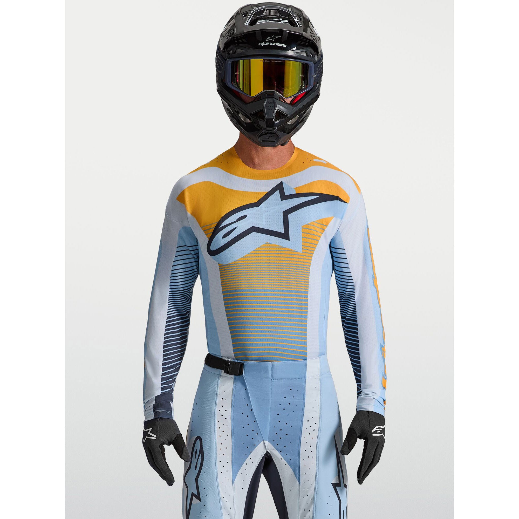 Alpinestars Techstar MAVEN Kit Deal (Dust Blue/Tangerine/Black)