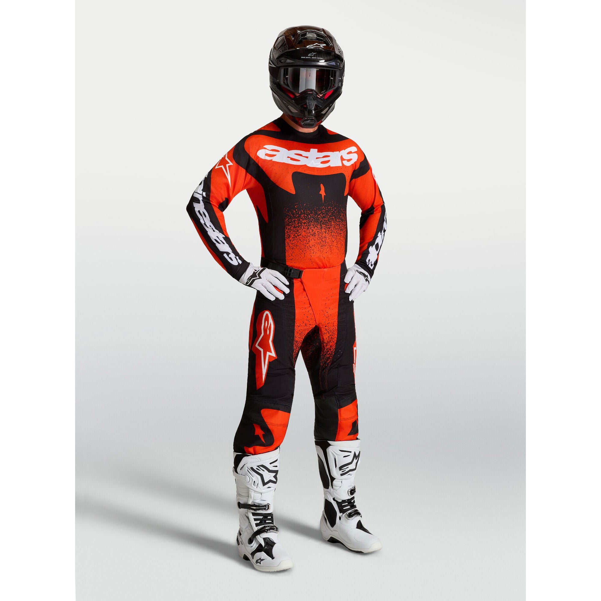 Alpinestars Techstar SWAN Kit Deal (Cardinal Red/Black/White)