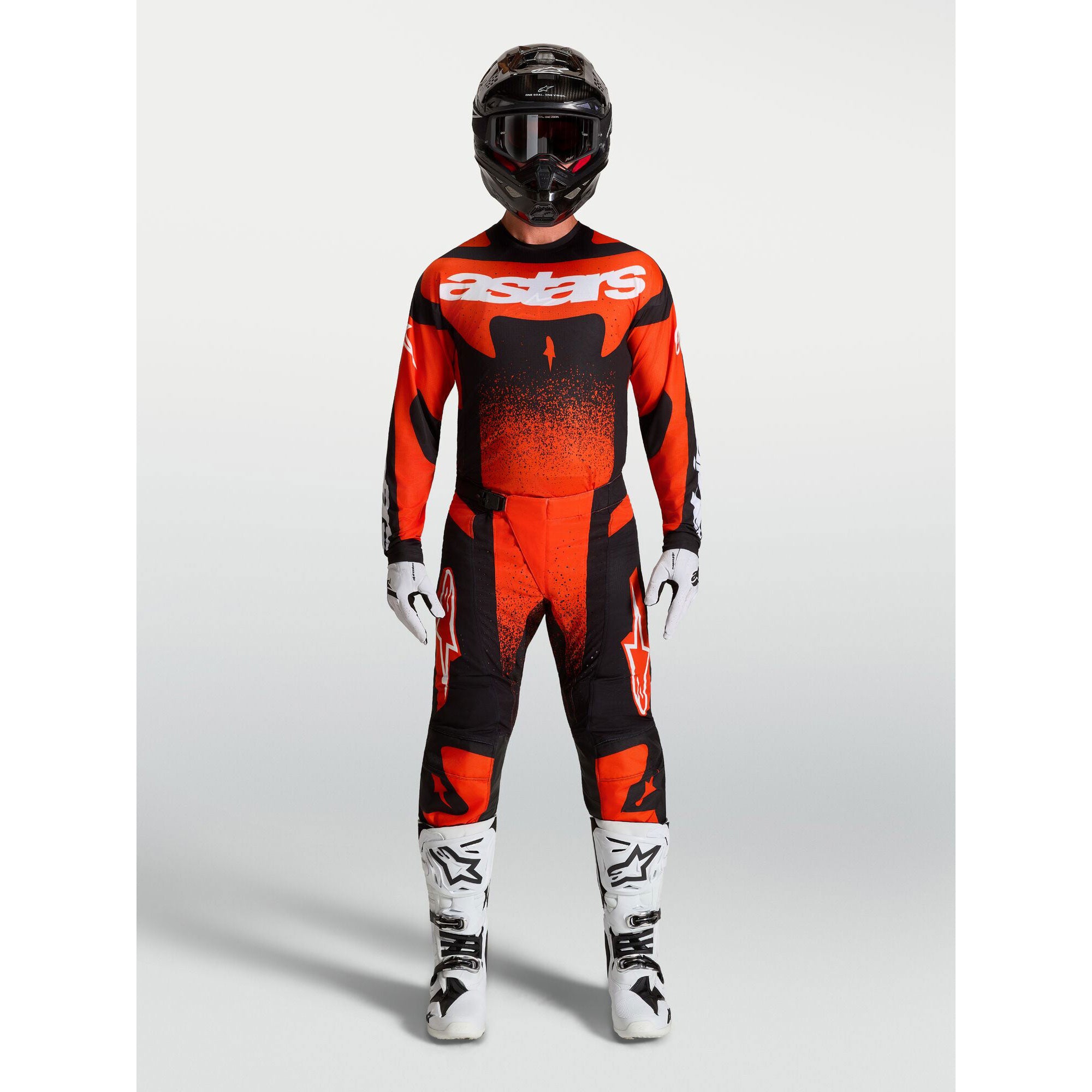 Alpinestars Techstar SWAN Kit Deal (Cardinal Red/Black/White)