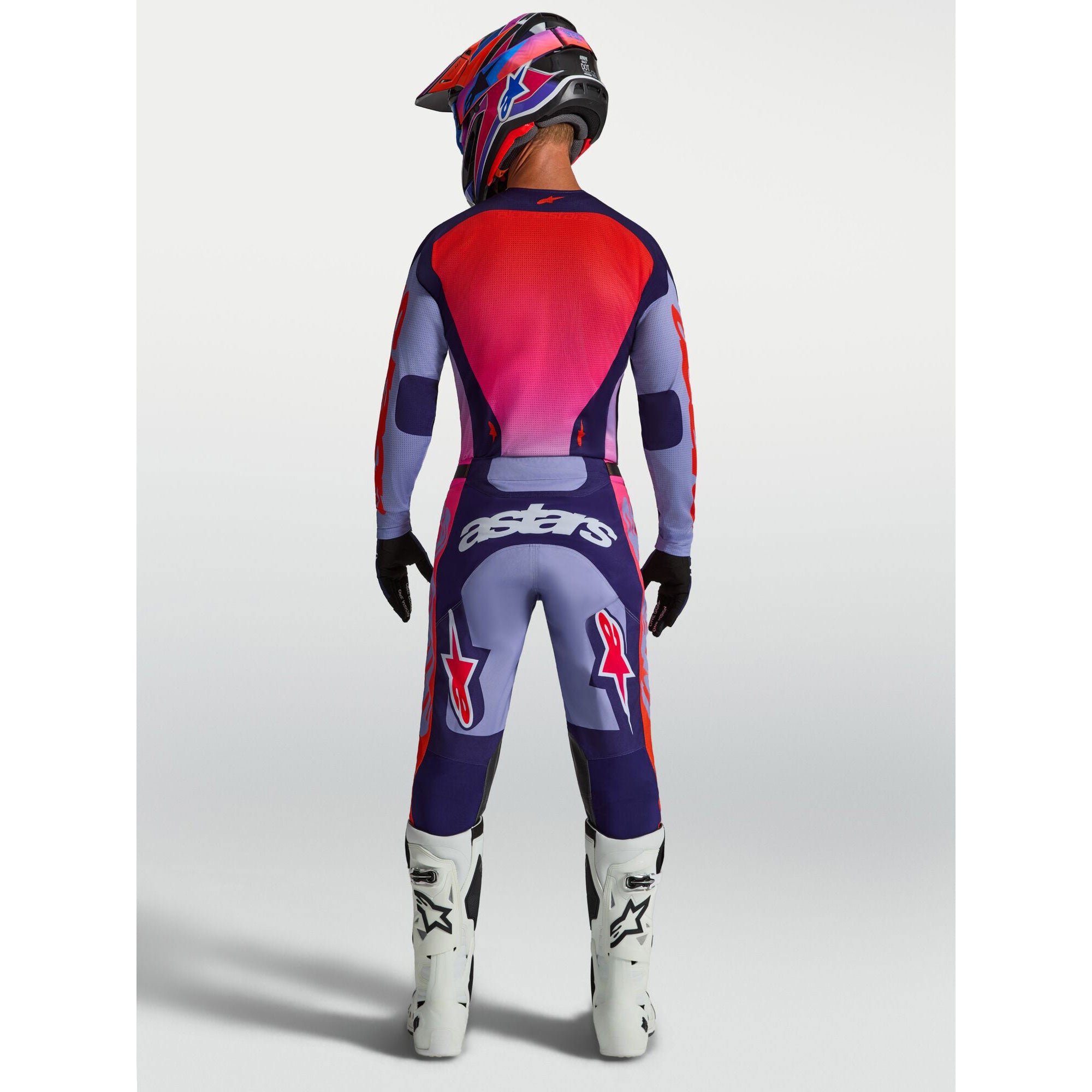 Alpinestars Racer AIR HUNT MX Gear Set (Light Violet/Deep Purple/Pink Fluo)