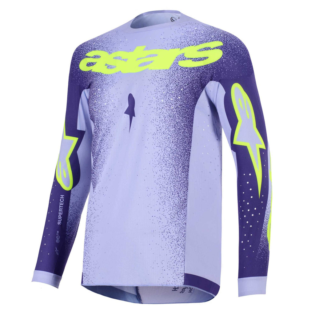 Alpinestars (MX26) Youth MX Jersey - SuperTech SCENZ (Purple/Yellow Fluo)