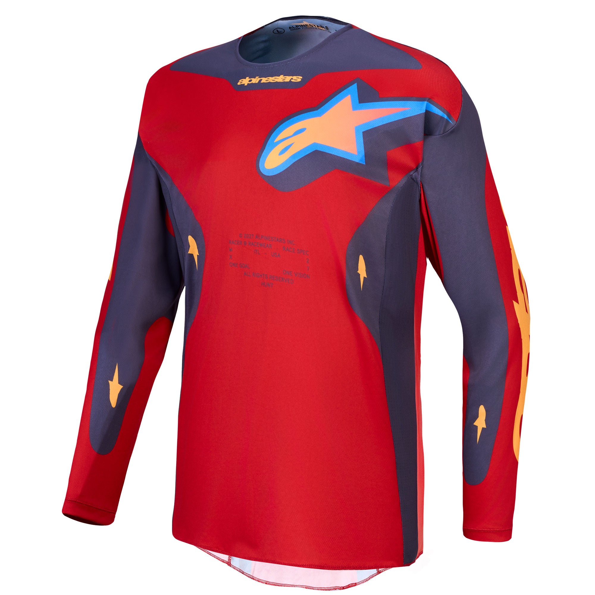 Alpinestars Racer HUNT MX Gear Set (Fire Red/Graystone/Hot Coral)