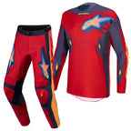 Alpinestars Racer HUNT MX Gear Set (Fire Red/Graystone/Hot Coral)