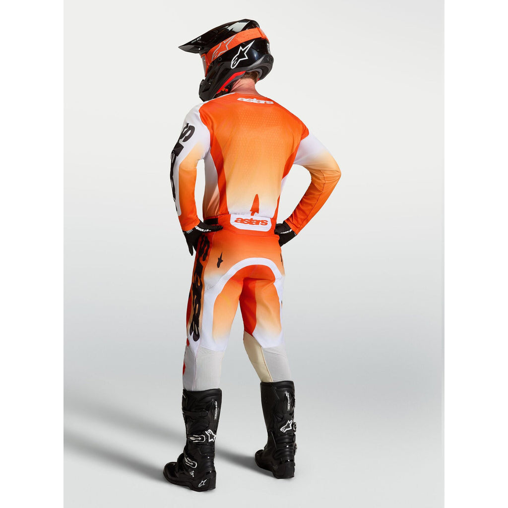 Alpinestars Racer AMBER MX Jersey (Cardinal Red Light Lilac Black)