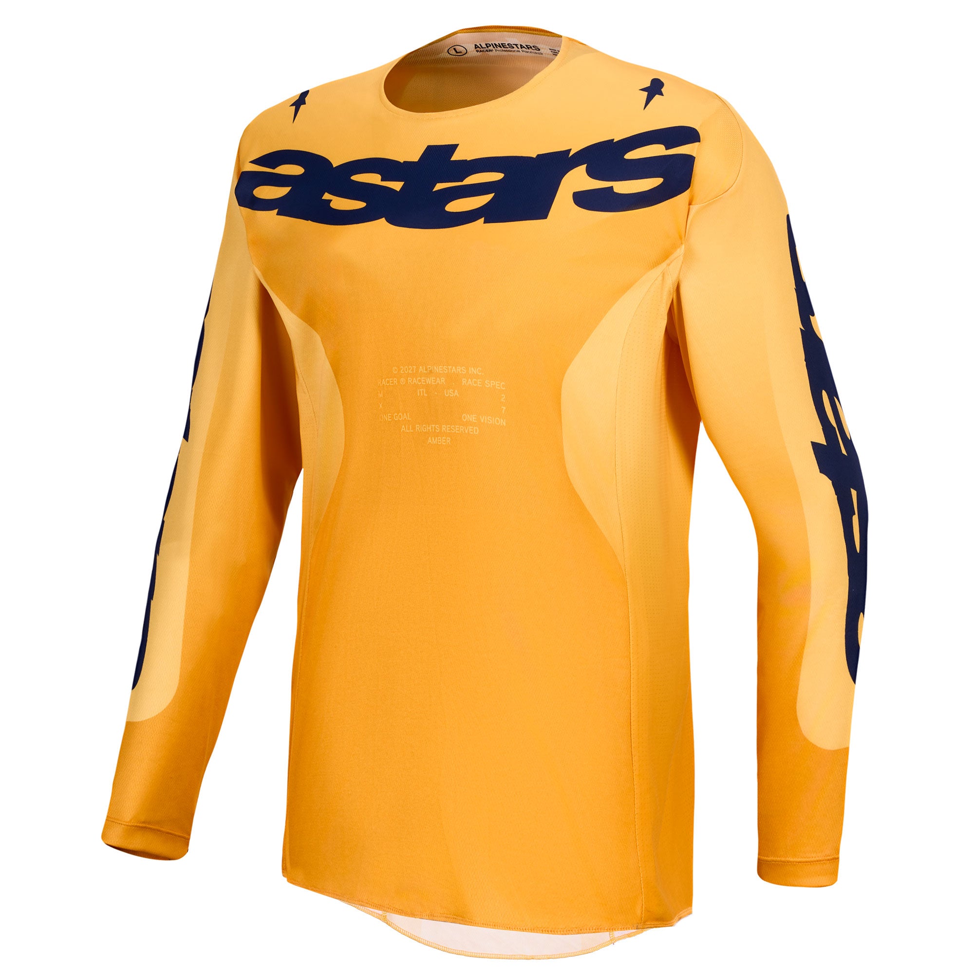 Alpinestars Racer AMBER MX Gear Set (Orange/Gold/Deep Blue)