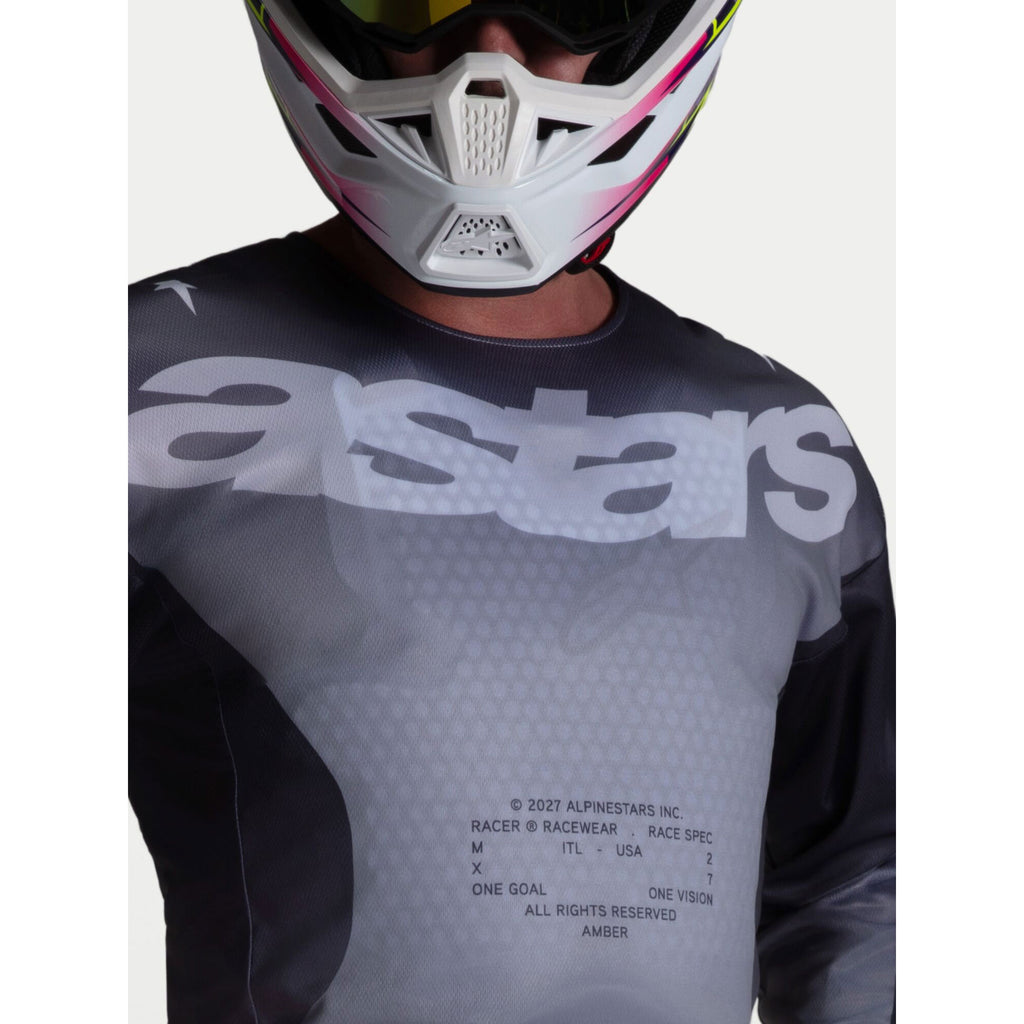Alpinestars Racer AMBER MX Gear Set (Graystone/Cold Grey/Light Lilac)