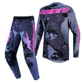 Alpinestars Racer LONE MX Gear Set (Grey Camo/Purple)