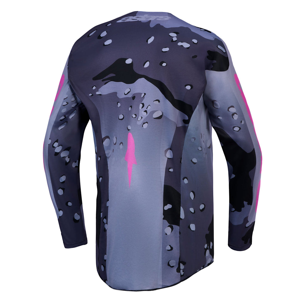Alpinestars Racer LONE MX Jersey (Grey Camo/Purple)