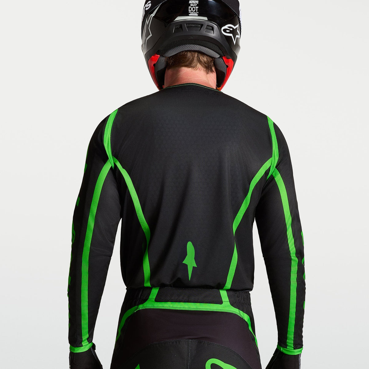 Alpinestars Fluid APEX V2 MX Jersey (Black/Green Fluo)