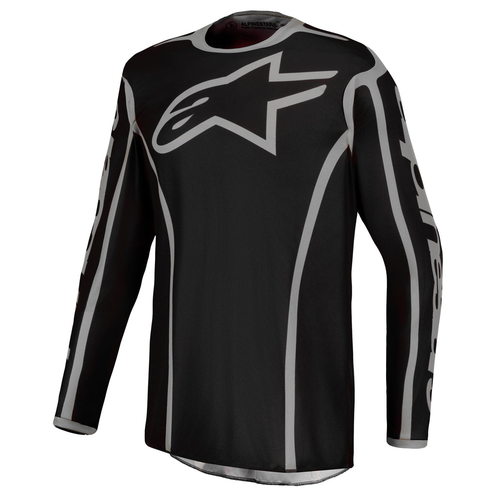 Alpinestars Fluid APEX V2 MX Jersey (Black/Silver)