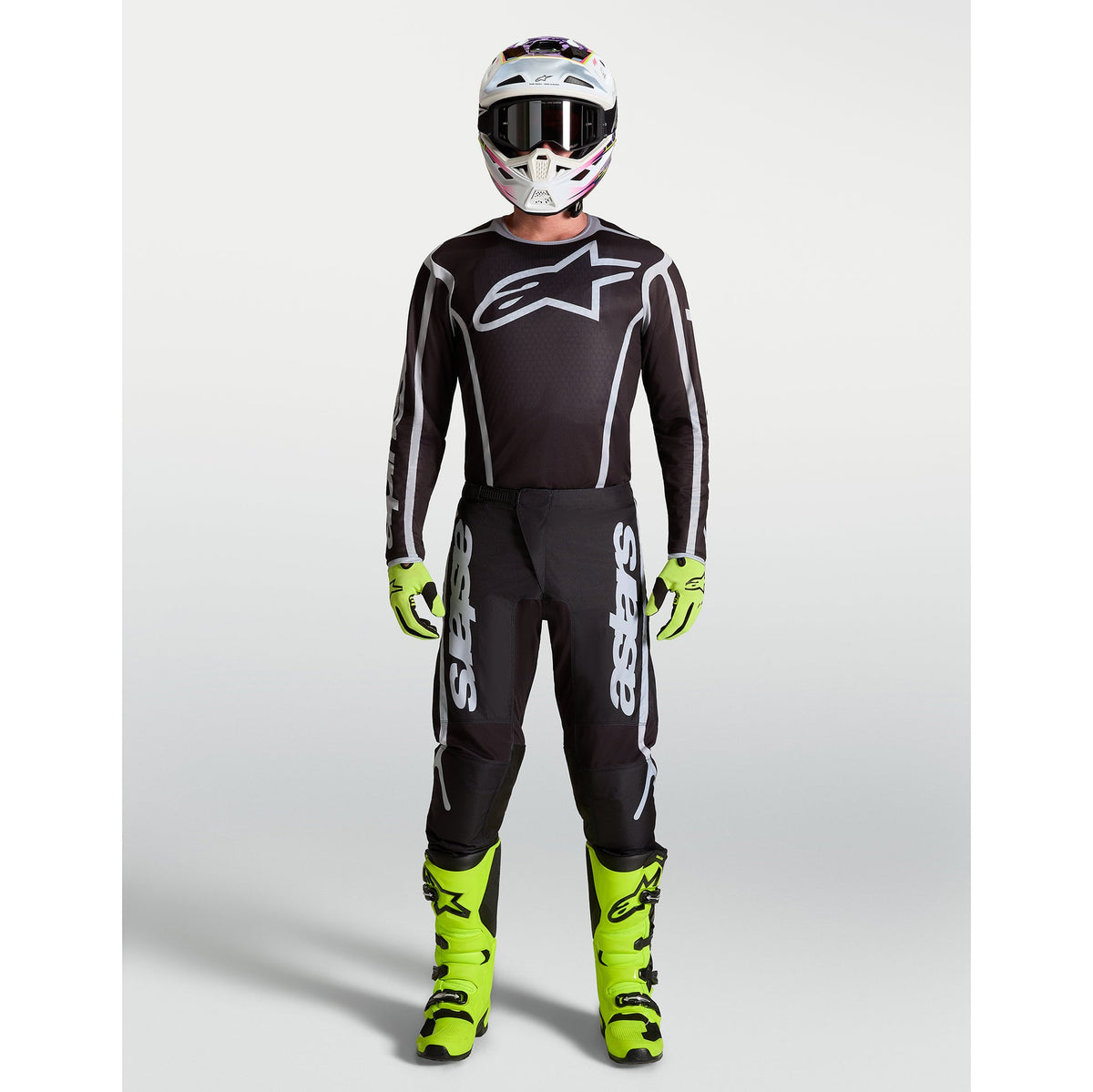 Alpinestars Fluid APEX V2 MX Pants (Black/Silver)