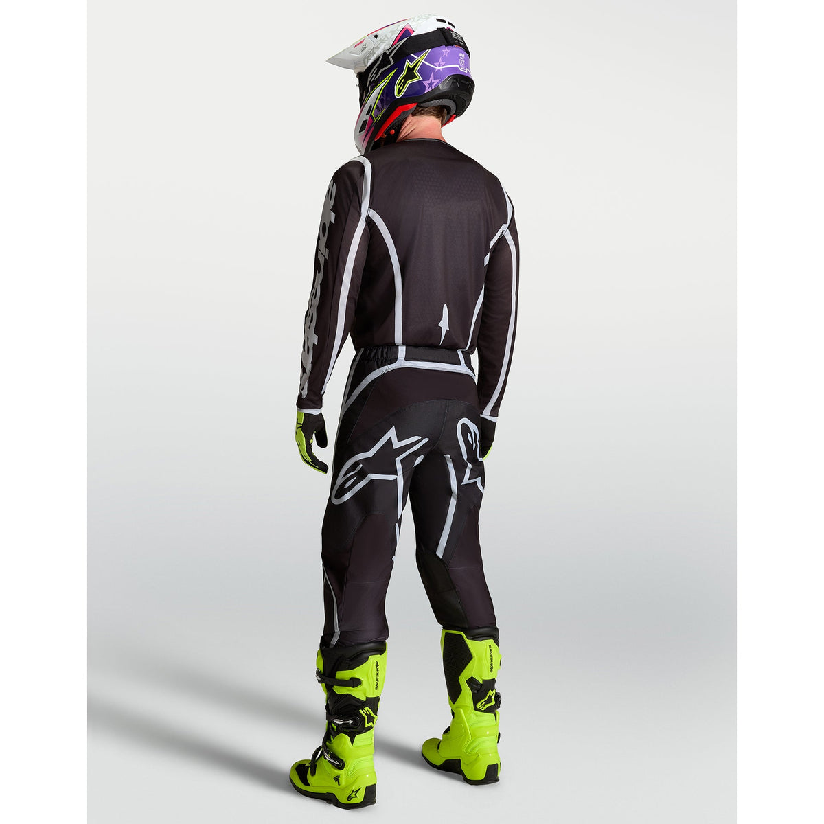 Alpinestars Fluid APEX V2 MX Jersey (Black/Silver)