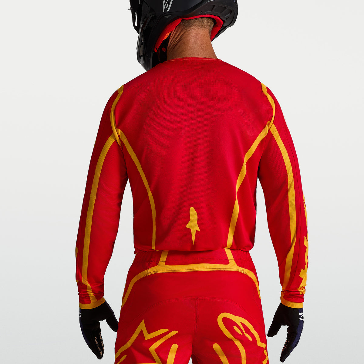 Alpinestars Fluid APEX V2 MX Gear Set (Fire Red/Gold)