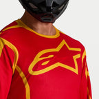 Alpinestars Fluid APEX V2 MX Jersey (Fire Red/Gold)