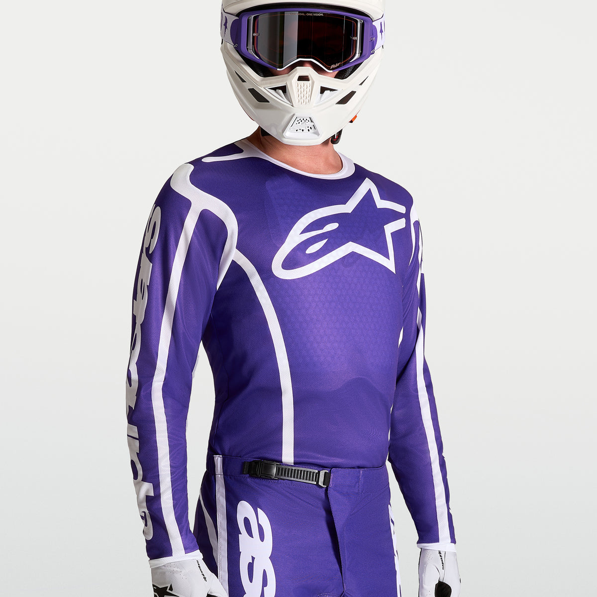 Alpinestars Fluid APEX V2 MX Gear Set (Deep Blue/White)