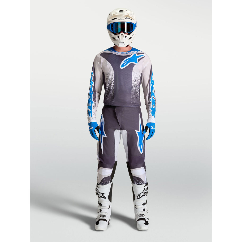 Alpinestars Fluid DRAG MX Gear Set (Graystone/Light Lilac/UCLA Blue)
