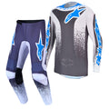 Alpinestars Fluid DRAG MX Gear Set (Graystone/Light Lilac/UCLA Blue)