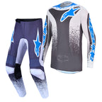 Alpinestars Fluid DRAG MX Gear Set (Graystone/Light Lilac/UCLA Blue)