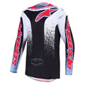 Alpinestars Fluid DRAG MX Jersey (Black/White/Light Blue/Red Fluo)