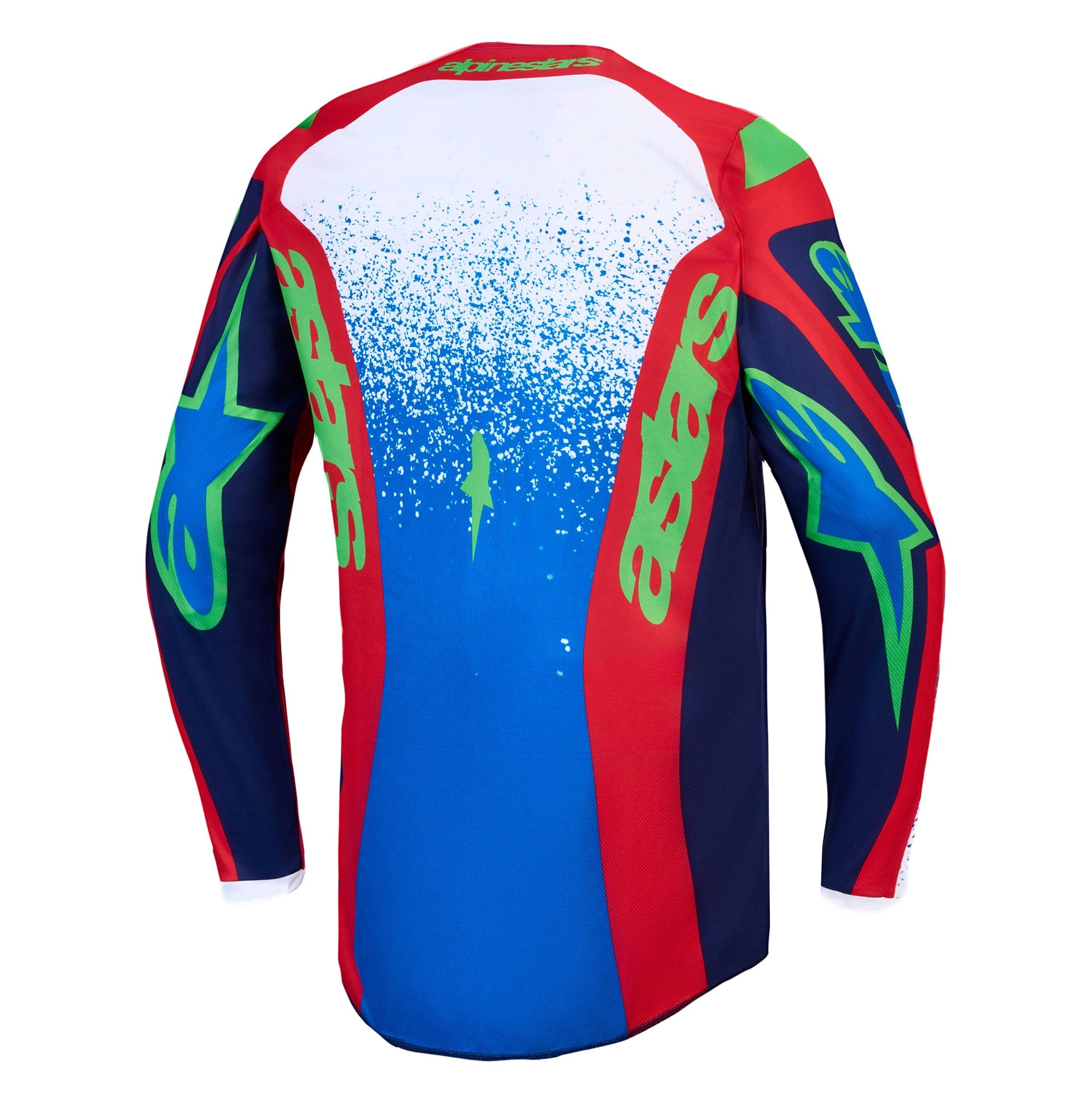 Alpinestars Fluid DRAG MX Jersey (Blue Navy/Fire Red/White)
