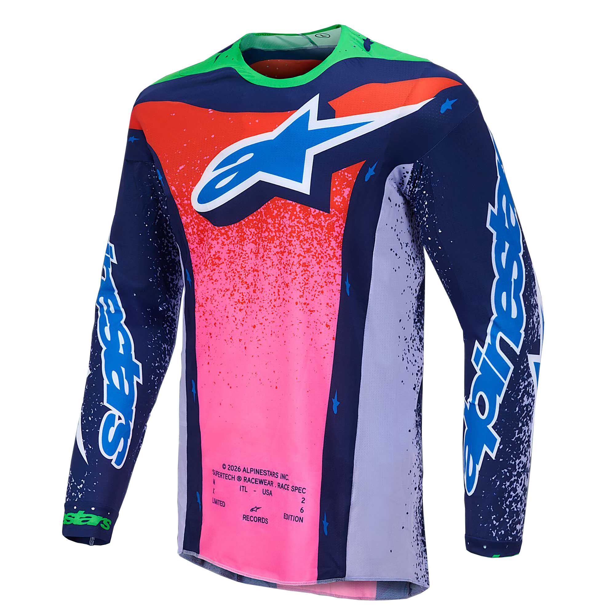 Alpinestars (Limited Edition) MX Jersey - SuperTech RECORDS (Multi)