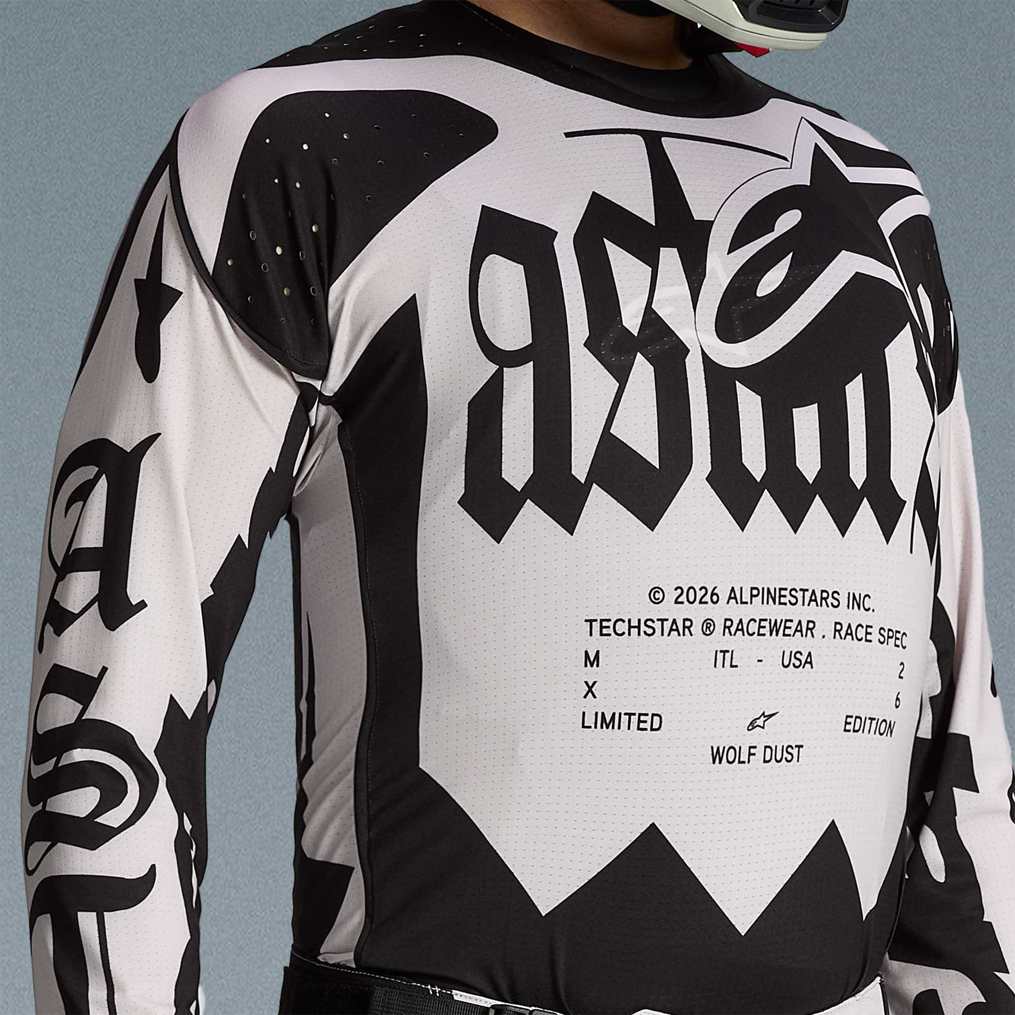 Alpinestars (Limited Edition) MX Jersey - Techstar WOLF DUST (Dune Black)