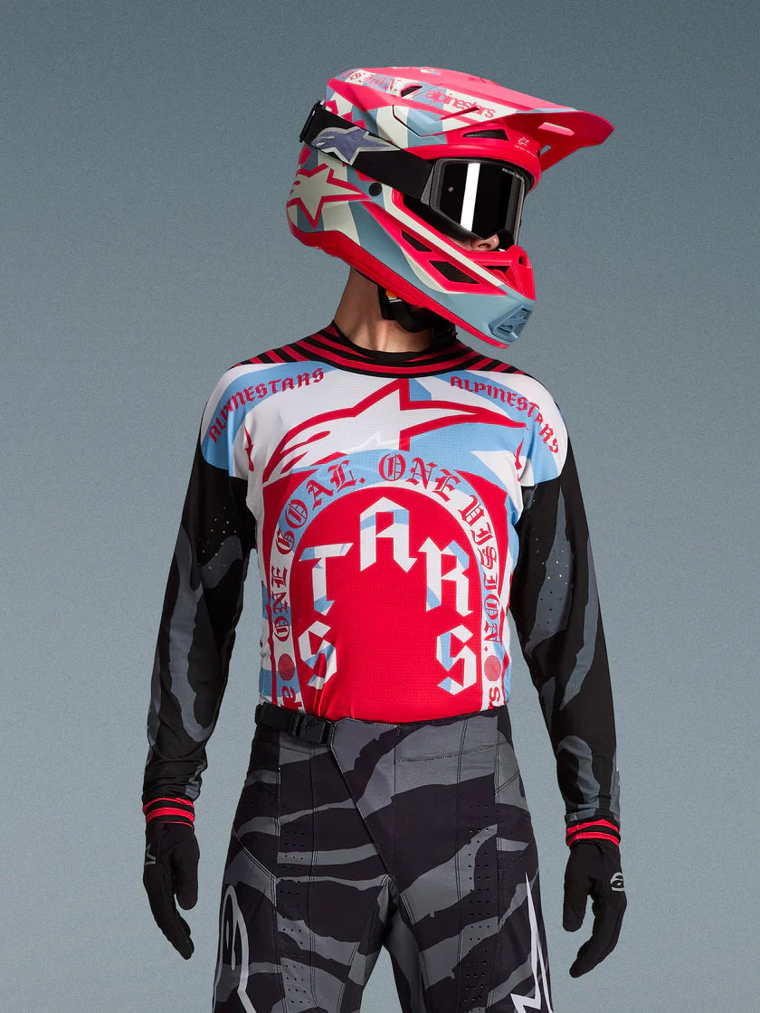Alpinestars (Limited Edition) MX Jersey - Techstar BEAST (Pirate Black/Hot Orange))