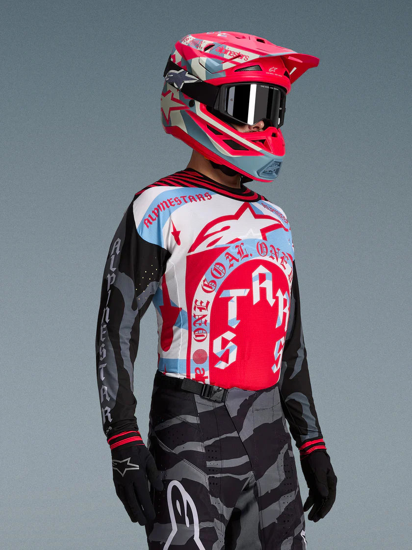 Alpinestars (Limited Edition) MX Jersey - Techstar BEAST (Pirate Black/Hot Orange))