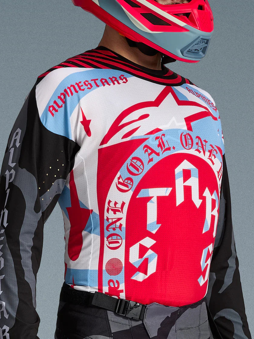Alpinestars (Limited Edition) MX Jersey - Techstar BEAST (Pirate Black/Hot Orange))