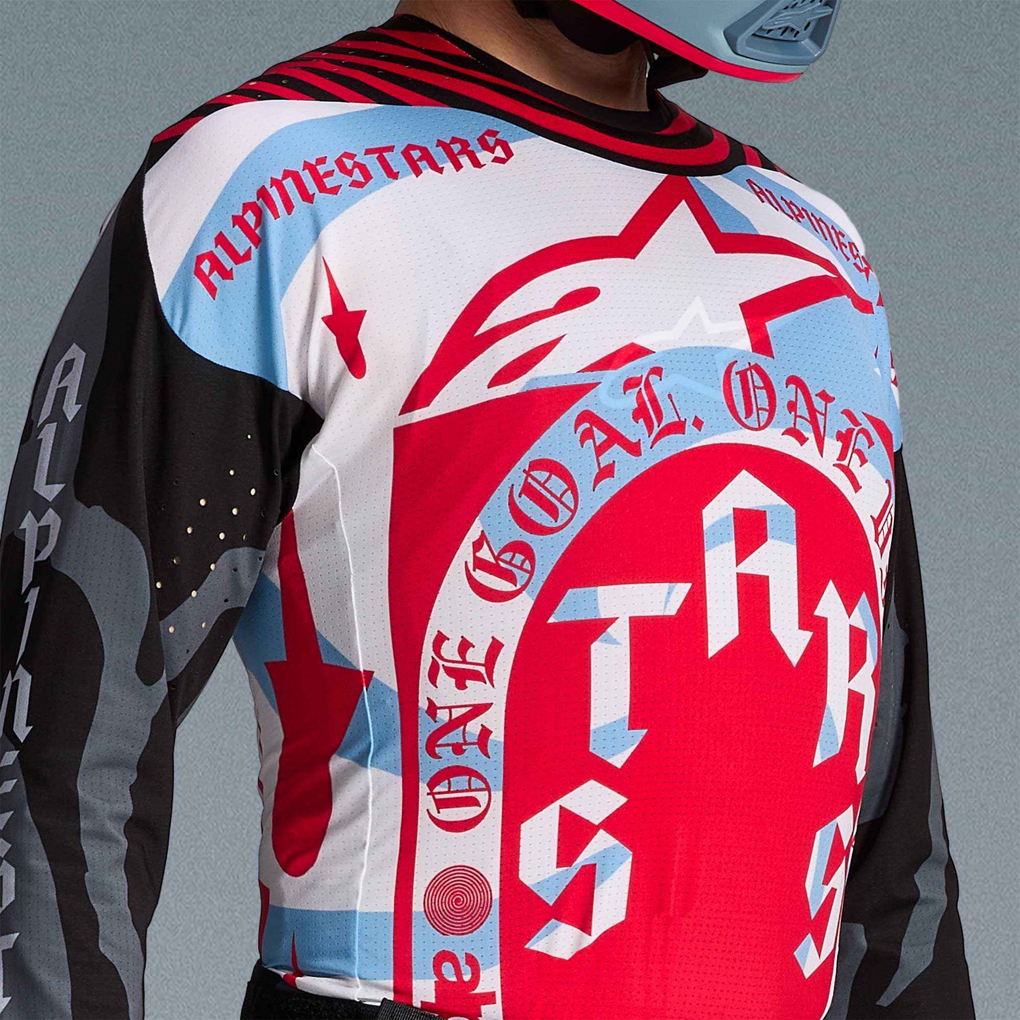 Alpinestars (Limited Edition) MX Jersey - Techstar BEAST (Pirate Black/Hot Orange))