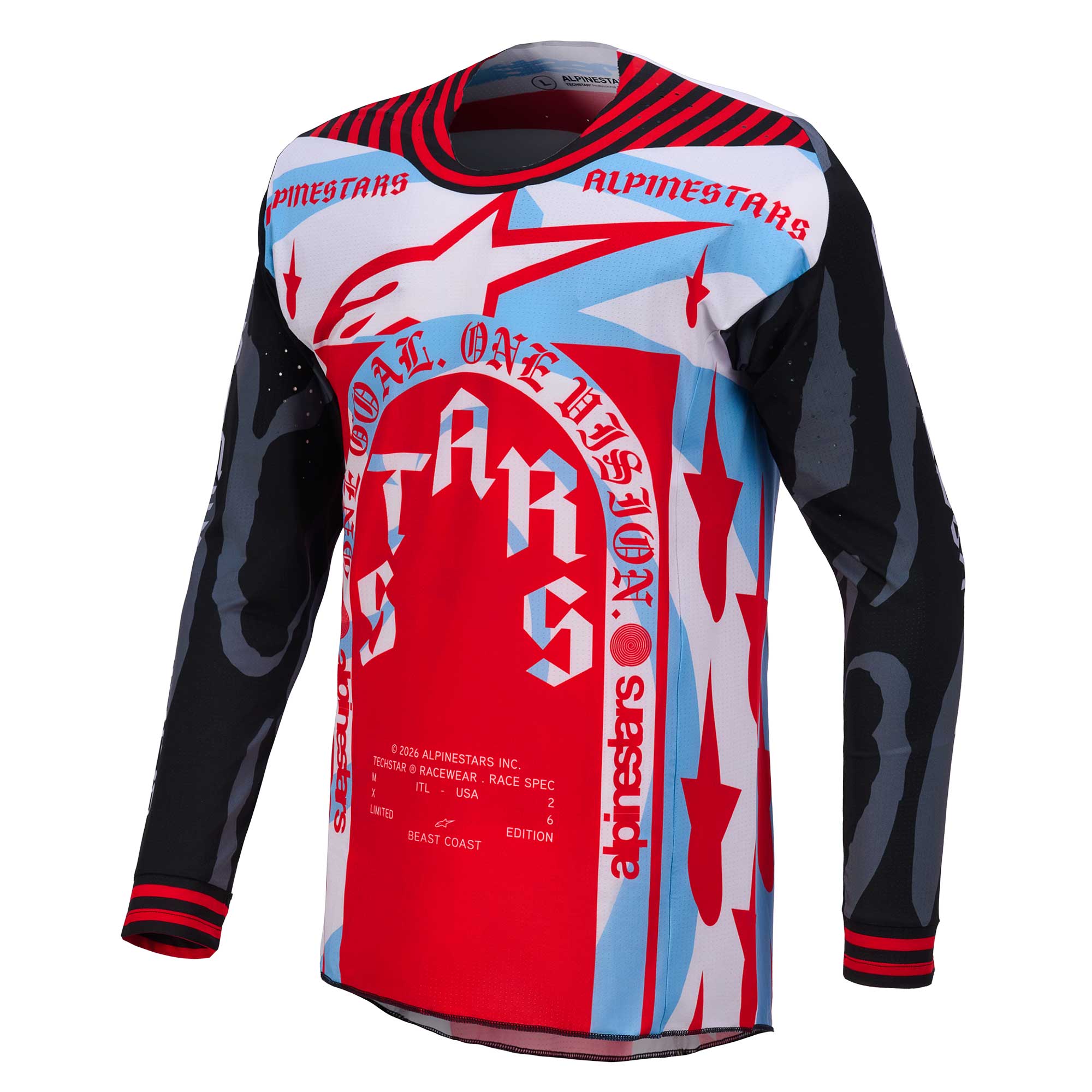 Alpinestars (Limited Edition) MX Jersey & Pant Kit Deal - TechStar BEAST (Pirate Black/Hot Orange)