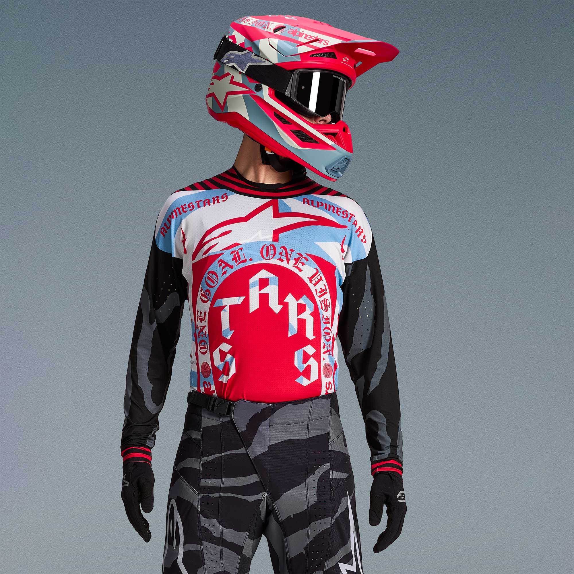 Alpinestars (Limited Edition) MX Jersey & Pant Kit Deal - TechStar BEAST (Pirate Black/Hot Orange)